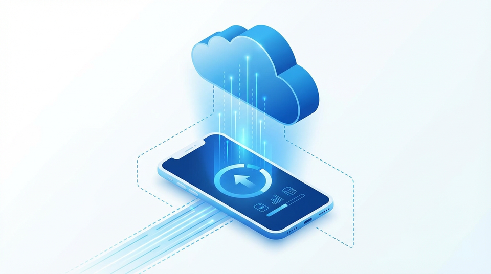 What happens when you back up your phone to the cloud?