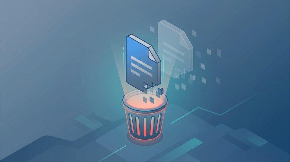 What happens when you delete a file?