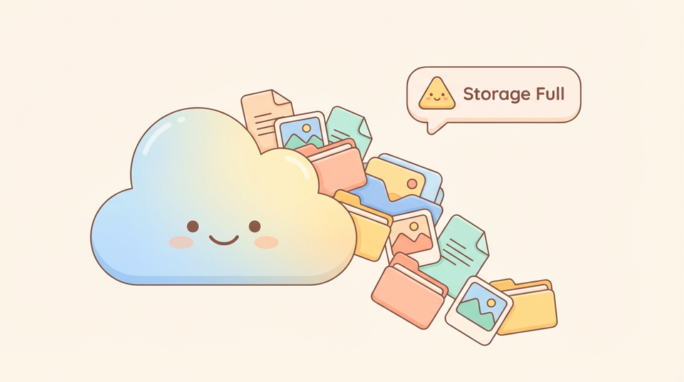 What happens when you run out of cloud storage?