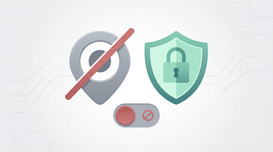 What happens when you turn off location services for an app?